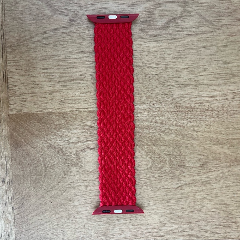 XS Red Braided Apple Watch Band